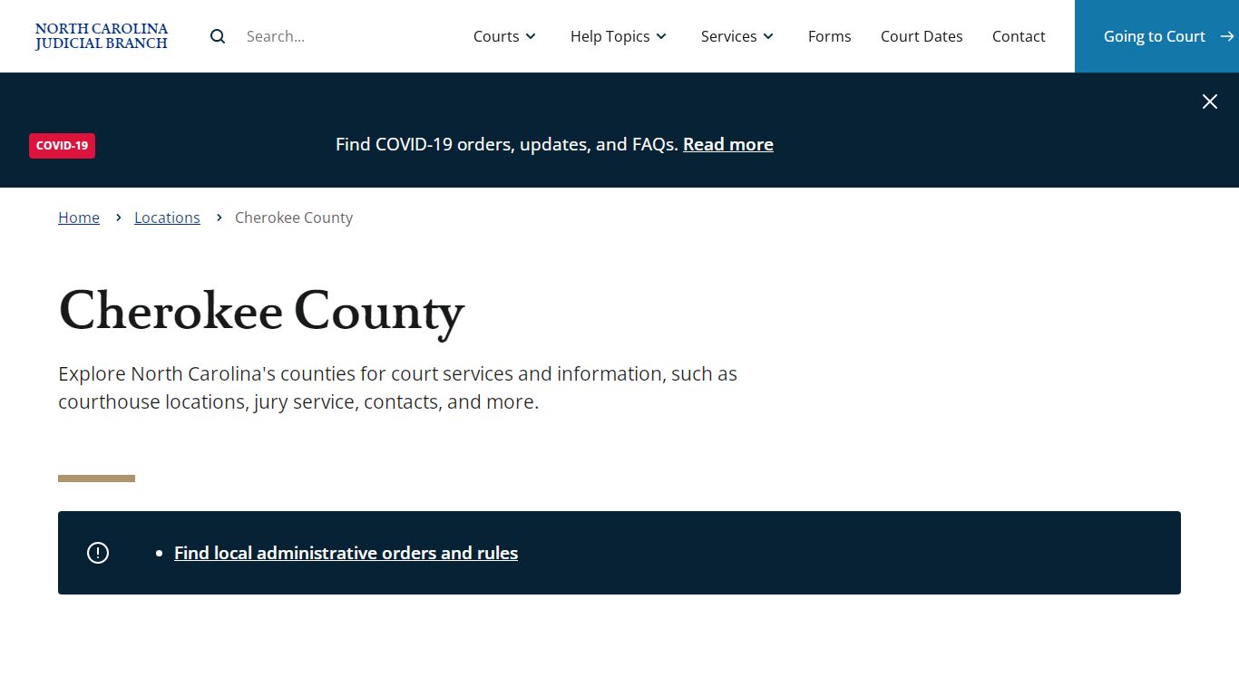 Cherokee County | North Carolina Judicial Branch - NCcourts